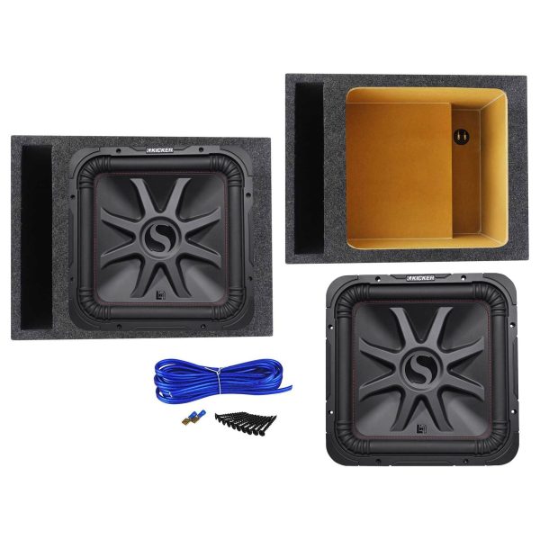 KICKER 45L7R154 15  1800 Watt L7R Car Subwoofer+Vented Sub Box Enclosure L7R154 Online now