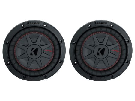 (2) Kicker 48CWRT84 COMPRT8 1200 Watt 8  DVC 4-Ohm Car Stereo Subwoofers Subs on Sale