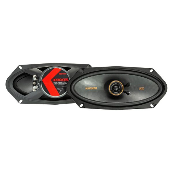 (4) Kicker 47KSC41004 4x10  75 Watt 2-Way Car Audio Coaxial Speakers KSC41004 Hot on Sale