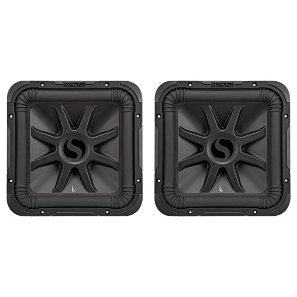 2) KICKER 45L7R124 12  2400w L7R Car Subwoofers Solo-Baric Subs L7R124 DVC 4-ohm For Discount