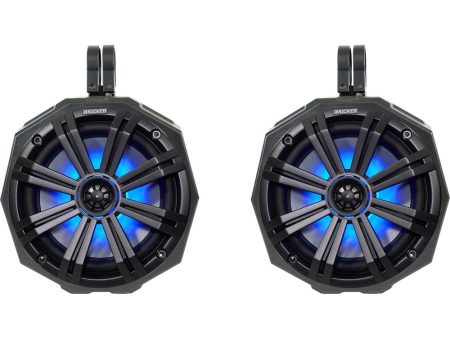 2 8  Kicker LED Speakers+SSV Works Swivel Cage Pods For 2014-Under Polaris RZR S Online Hot Sale