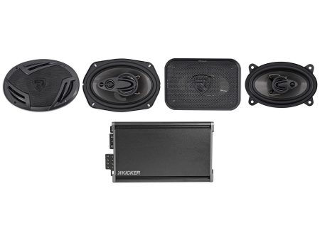 KICKER 46CXA3604T CXA360.4 360w RMS 4-Channel Car Amplifier+6x9 +4x6  Speakers Online Sale