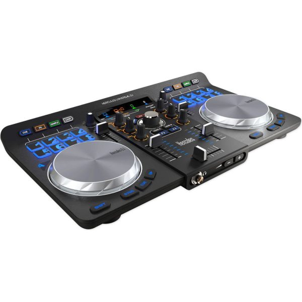 Hercules Universal DJ USB Bluetooth Controller+Stand+Mic+Headphones+Speakers Online now