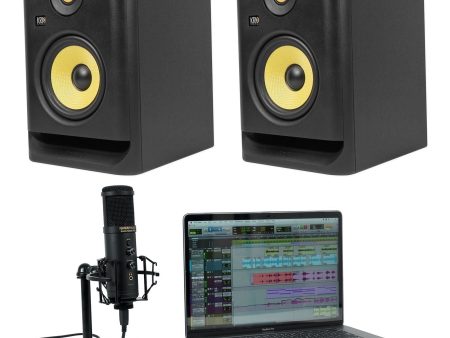 (2) KRK ROKIT 5 G4 5  Studio Monitors Speakers+USB Microphone RP5-G4 RP5G4 Cheap