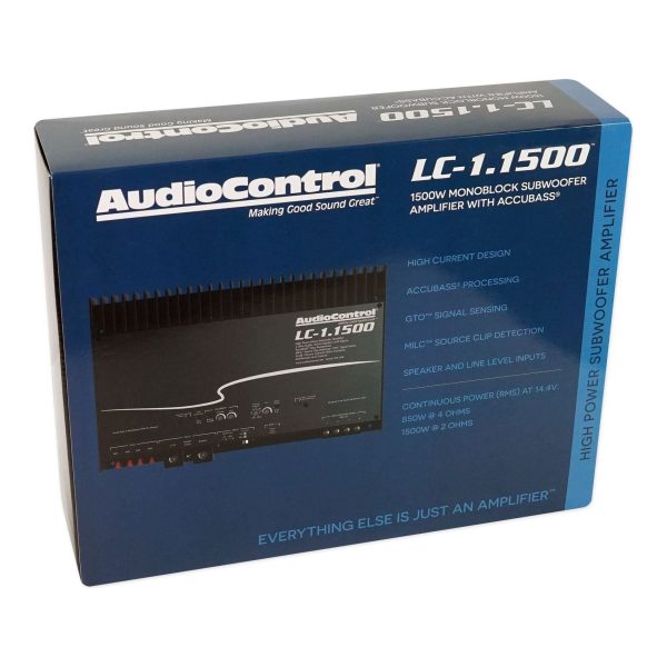 AudioControl LC-1.1500 1500w RMS Mono Amplifier Amp Bass Processor Audio Control For Discount