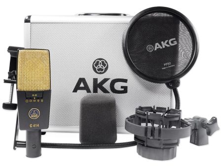 AKG C414 XLII Multi-Pattern Studio Reference Condenser Microphone Recording Mic Fashion