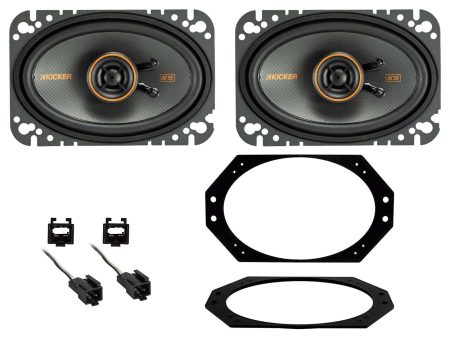 4x6  Kicker Front KSC Speaker Replacement Kit for 1997-2002 Jeep Wrangler TJ on Sale