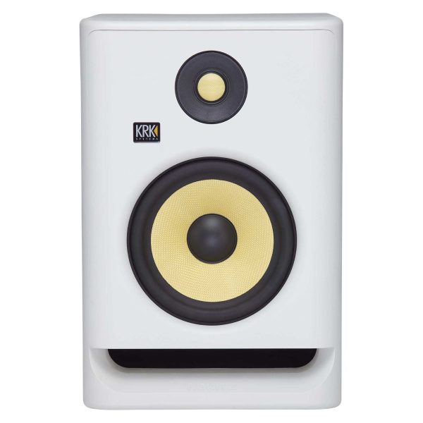 (2) KRK ROKIT RP7 G4 7  Bi-Amped Studio Monitor DSP Speakers White Noise Edition Online Sale