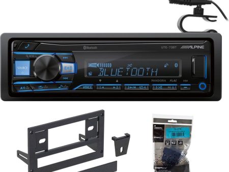 1-Din Alpine Digital Media Bluetooth Stereo Receiver For 1987-93 Ford Mustang Cheap