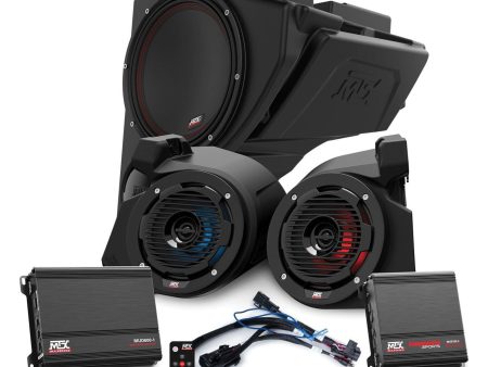 MTX RZR-14RC-THUNDER3 Kick Panel Speakers+Sub+Amps For Polaris RZR Ride Command Cheap