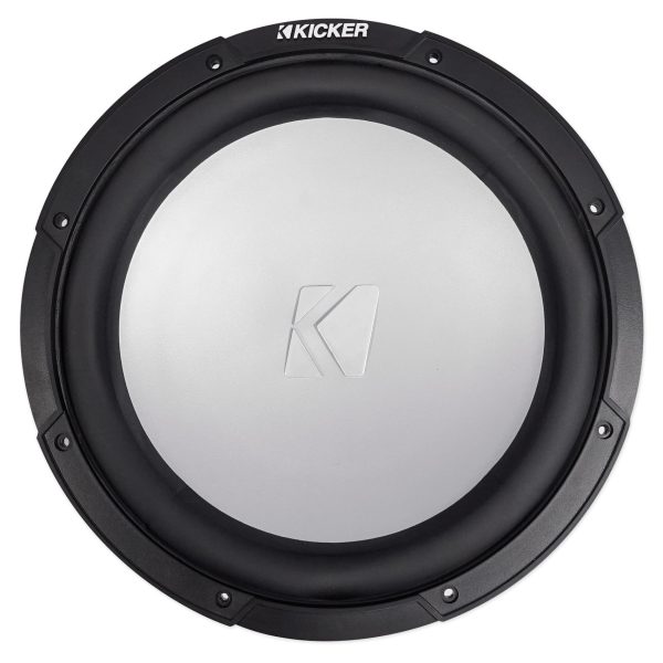 KICKER 45KMF124 12  350 Watt Marine Boat Subwoofer w Charcoal LED Grille KMF12 Supply