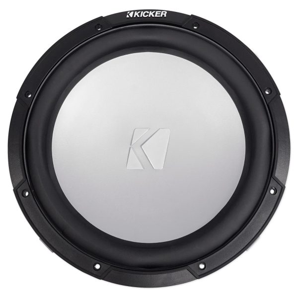 KICKER 45KMF122 12  350w Marine Boat Free Air Subwoofer w White LED Grille KMF12 For Discount