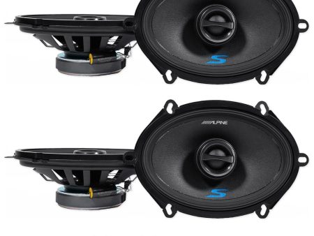 Alpine S 5x7  Front+Rear Speaker Replacement For 2004 Ford F-150 Heritage Online Sale