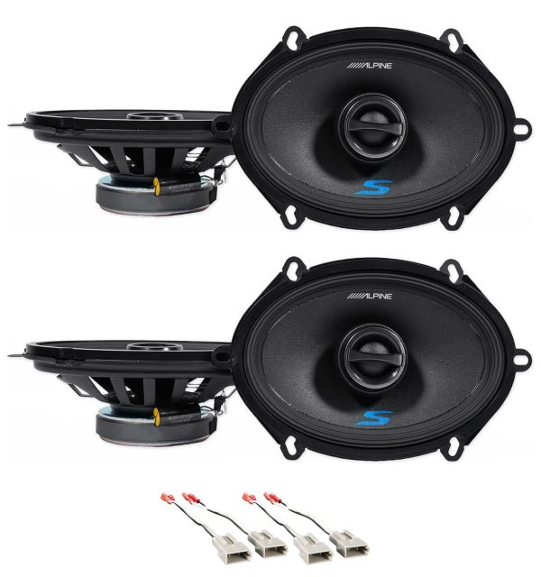 Alpine S 5x7  Front+Rear Speaker Replacement For 2004 Ford F-150 Heritage Online Sale