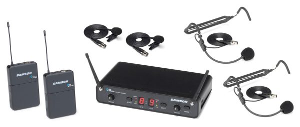 Samson Concert 288 Presentation Headset Lavalier Mic System+Headphones+Speaker Online Hot Sale