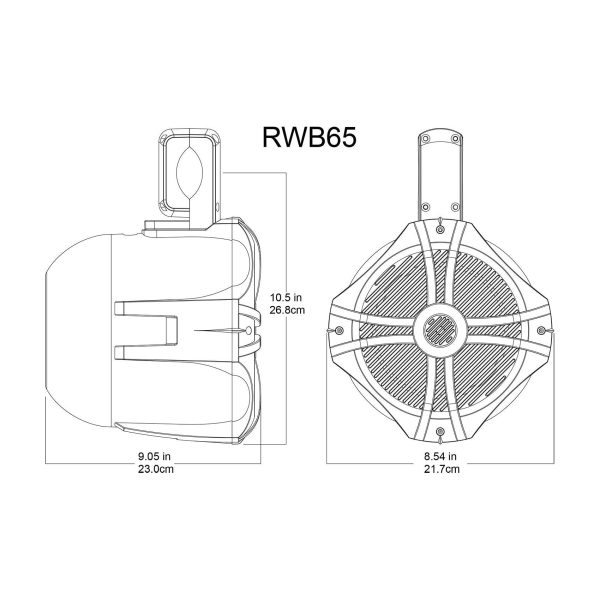 (4) Rockville 6.5  500w Marine Wakeboard Tower Speakers+Bluetooth Gauge Receiver Discount