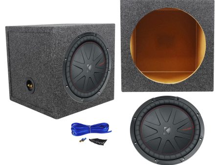 Kicker 48CWR122 COMPR12 1000 Watt 12  Car Subwoofer+Sealed Sub Box Enclosure Online Hot Sale