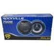 4) Rockville 6.5  Car Speakers+Kicker 12  Subwoofer+5-Channel Amplifier+Wire Kit For Discount