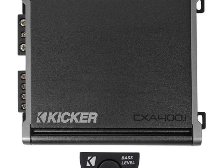 KICKER 46CXA4001T CXA400.1 400w Mono Class D Car Audio Amplifier Amp+Bass Knob For Cheap