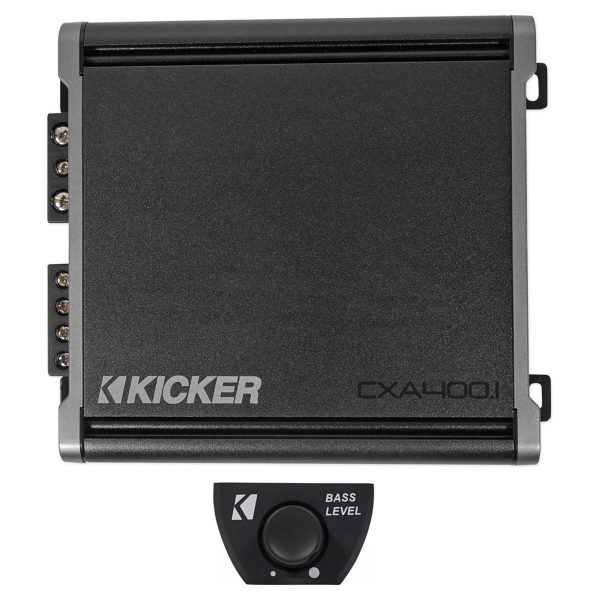 KICKER 46CXA4001T CXA400.1 400w Mono Class D Car Audio Amplifier Amp+Bass Knob For Cheap