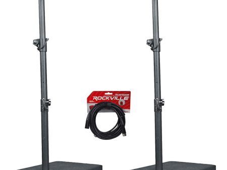 (2) Rockville TITAN COLUMN 12 Pro DJ Powered Array Speakers w 12  Subs+Carry Bag For Sale