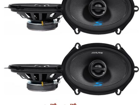 Alpine S 5x7 Front+Rear Speaker Replacement For 2001-05 Ford Explorer Sport Trac Online now