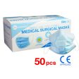 50 Pack CE Approved Class Level 2 Surgical Disposable Face Mask 3-Ply >98% BFE For Discount