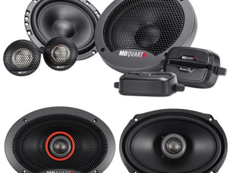 Pair MB QUART FSB216 6.5  280 Watt Component Speakers+(2) 6x9  Coaxial Speakers For Cheap