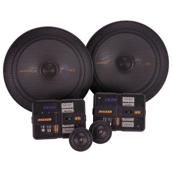 (2) Pairs Kicker 47KSS6704 6.75  125 Watt Car Audio Component Speakers KSS670 Online