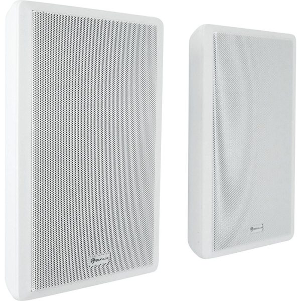 JBL Commercial Amplifier+(10) Slim White Wall Speakers for Restaurant Bar Cafe For Cheap