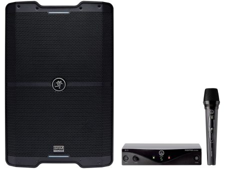 Mackie SRM210 V-Class 10” 2000w Bluetooth Active PA DJ Speaker+AKG Wireless Mic For Cheap