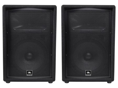 (2) JBL JRX212 1,000 Watt 12  Inch 2-Way DJ P A Speakers Floor Wedge Monitors on Sale