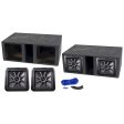 2) KICKER 45L7R122 12  1200w L7R Subwoofers, Solo-Baric+Vented Bedlined Sub Box For Sale