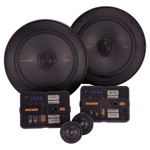 (2) Pairs Kicker 47KSS6504 6.5  125 Watt Car Audio Component Speakers KSS650 For Sale