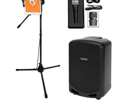 Samson Expedition 6  Rechargeable Bluetooth Karaoke Machine System+Mic+Stand Online