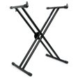 Rockville Double X Braced Keyboard Stand+Push Button Lock For Arturia Keylab 88 For Discount