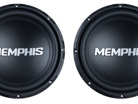 (2) Memphis Audio SRX1240V 12  300 Watt RMS SR Subwoofers SVC 4 Ohm Car Subs Discount