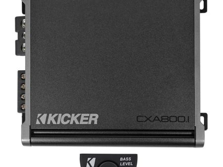 KICKER 46CXA8001 CXA800.1 800 Watt Mono Class D Car Amplifier Amp+Bass Knob Discount