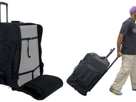 Rockville SB15 v2 Rolling Travel Bag w Wheels For Most 15  DJ PA Speakers+Stands Hot on Sale