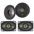 (2) KICKER 46CSC654 6.5  300w Car Audio Speakers+(2) 46CSC464 4x6  300w Speakers Online Sale