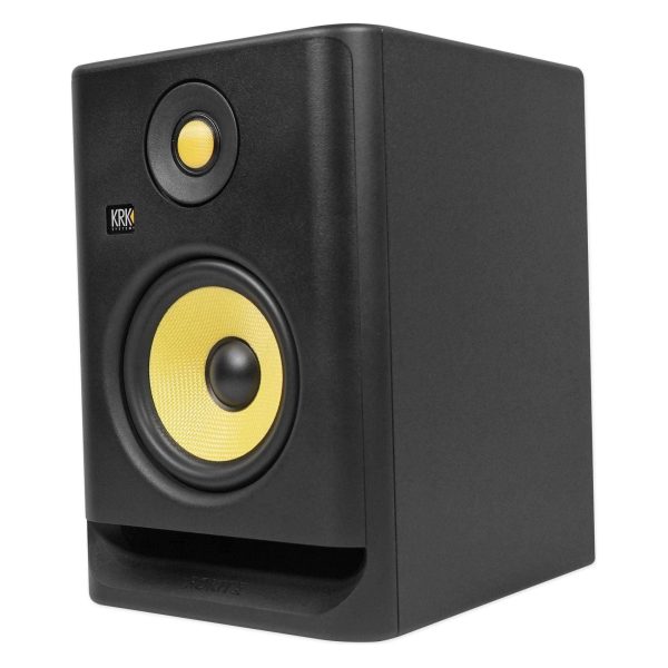 (2) KRK RP5-G4 Rokit Powered 5  Powered Studio Monitors+Stands+Isolation Pads Online now