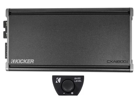 KICKER 46CXA18001 CXA1800.1 1800 Watt RMS Mono Car Audio Amplifier Amp+Bass Knob Cheap