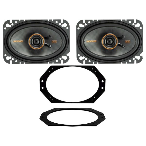 4x6  Kicker Front KSC Speaker Replacement Kit for 2003-2006 Jeep Wrangler TJ Supply