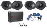 MTX Speaker Replacement Kit+4-Ch Amp For 1999-2004 Ford F-250 350 450 550 For Cheap