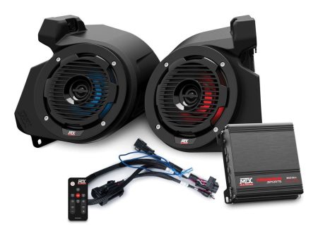 MTX RZR-14RC-THUNDER2 Kick Panel Speakers+Amplifier For Polaris RZR Ride Command Supply