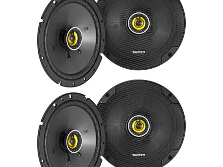 (4) KICKER 46CSC674 6.75  6-3 4  600w 4-Ohm Car Audio Coaxial Speakers CSC674 Online now