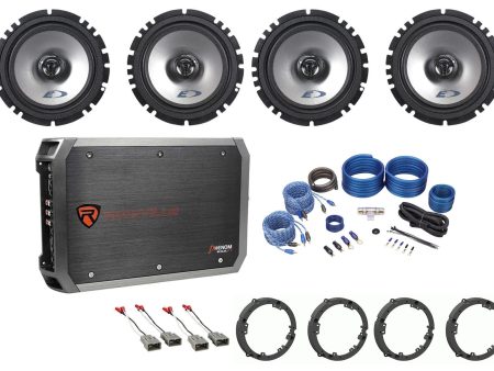 Alpine Type-E 6.5  Speaker Replacement kit+4-Ch Amp For 2002-2005 Honda Civic Si on Sale