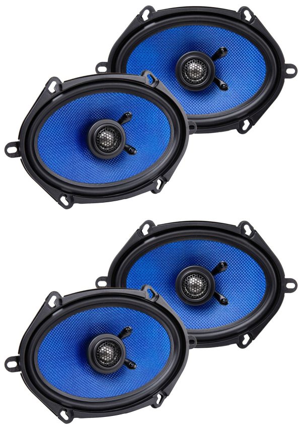 (4) Hifonics HCC5768CX 5x7  6x8  125 Watt 2-Way Coaxial Car Stereo Speakers Online Hot Sale