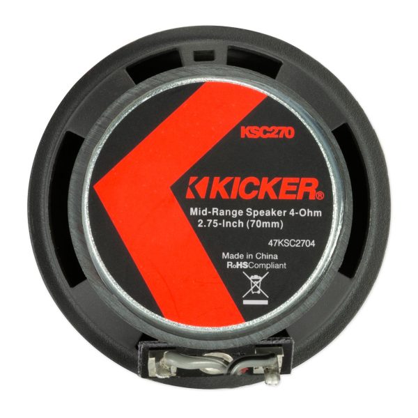 (2) Kicker KSC2704 2.75  Replacement Speakers For 1994-2004 Ford Mustang Discount