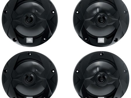 (4) JBL MS65B Marine Audio Boat 6.5  Speakers Black 225 Watt Peak 75w RMS on Sale